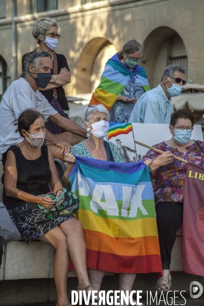 Rassemblement pour la journée de la paix à Marseille