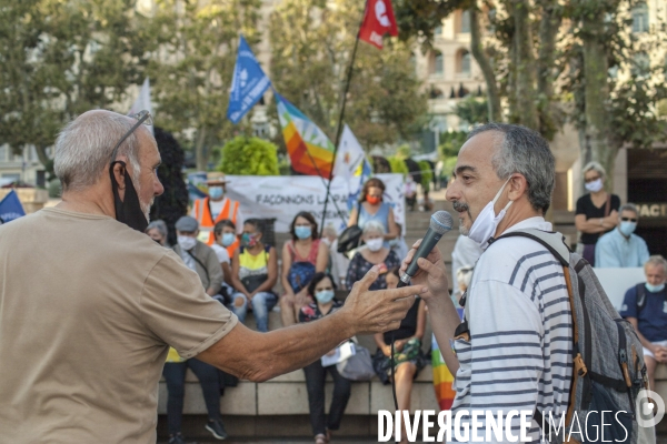 Rassemblement pour la journée de la paix à Marseille