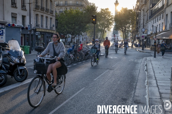 Circulation cycliste : la prise de la Bastille.