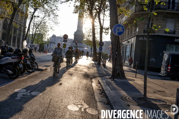 Circulation cycliste : la prise de la Bastille.