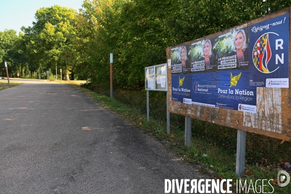 Marine Le Pen dans l Yonne auprès des éleveurs de chevaux