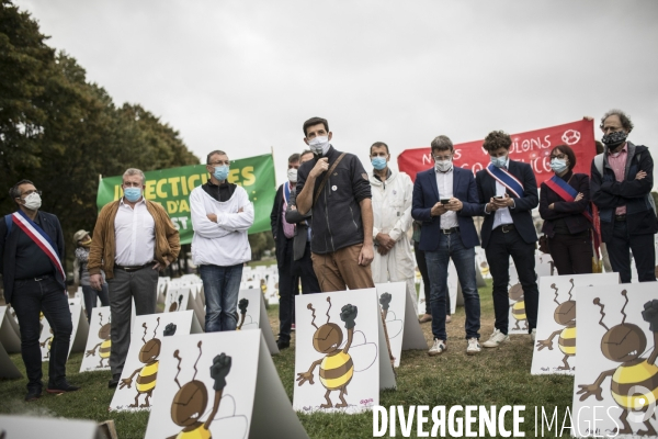 Manifestation contre la réintroduction temporaire des néonicotinoïdes