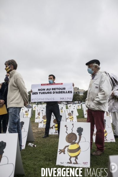 Manifestation contre la réintroduction temporaire des néonicotinoïdes