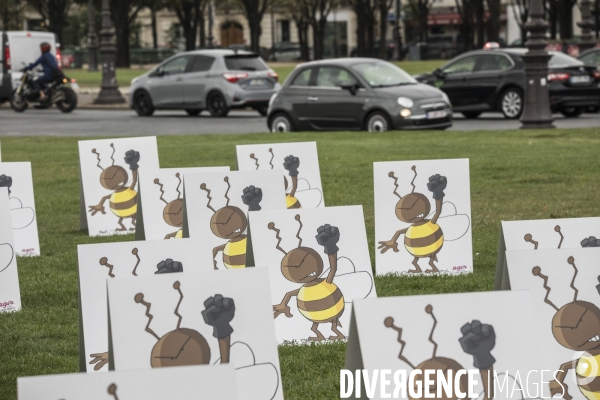 Manifestation contre la réintroduction temporaire des néonicotinoïdes
