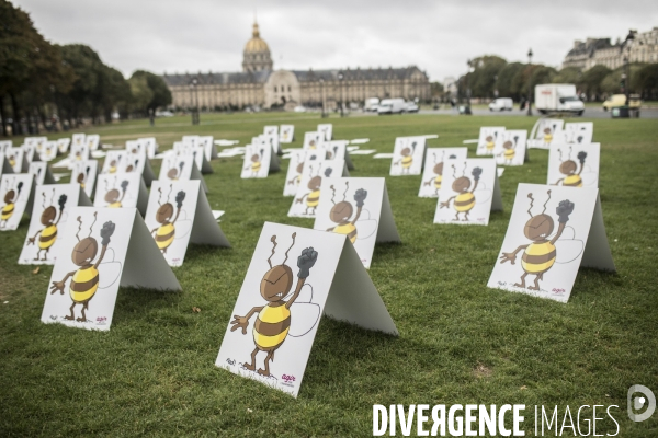 Manifestation contre la réintroduction temporaire des néonicotinoïdes