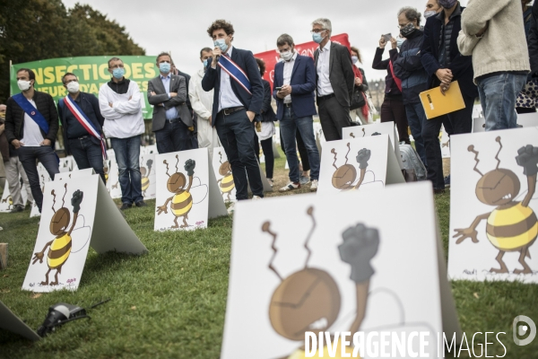 Manifestation contre la réintroduction temporaire des néonicotinoïdes