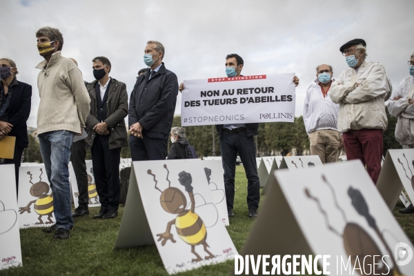 Manifestation contre la réintroduction temporaire des néonicotinoïdes