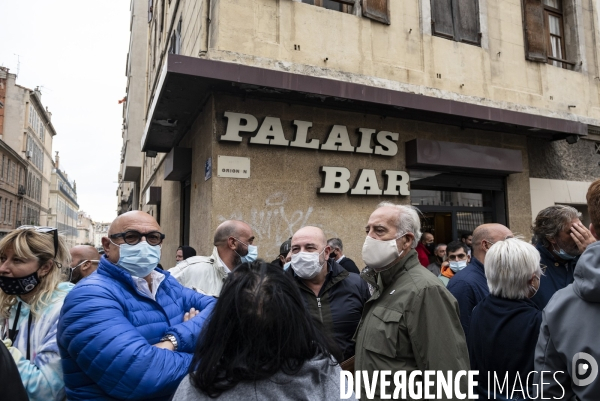 Marseille, manisfestation des restaurateurs et cafetiers contre les nouvelles mesures sanitaires