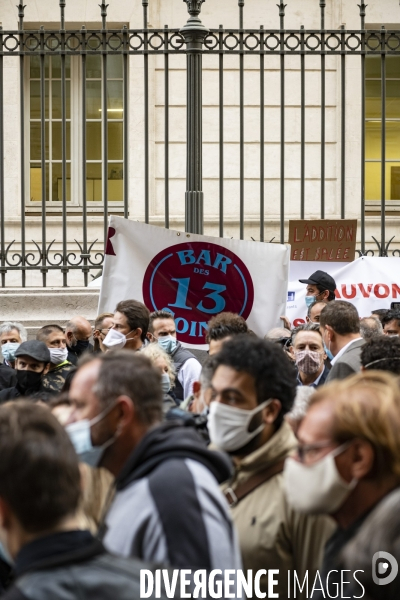 Marseille, manisfestation des restaurateurs et cafetiers contre les nouvelles mesures sanitaires