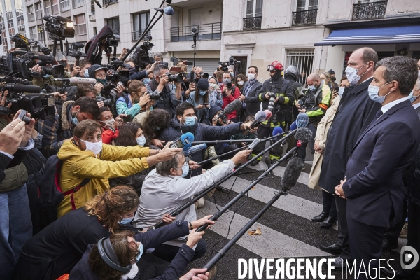 Attaque à l arme blanche près des anciens locaux de Charlie Hebdo