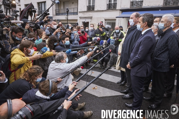 Attaque à l arme blanche près des anciens locaux de Charlie Hebdo