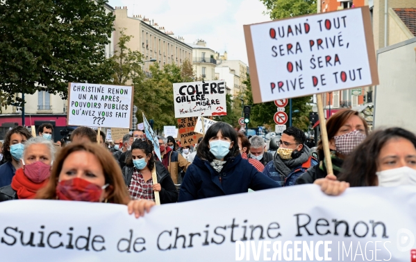 Marche blanche en hommage à christine renon