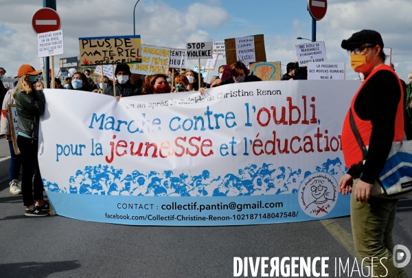 Marche blanche en hommage à christine renon