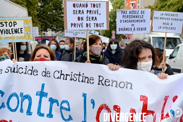 Marche blanche en hommage à christine renon