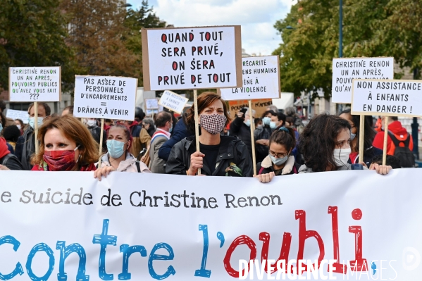 Marche blanche en hommage à christine renon