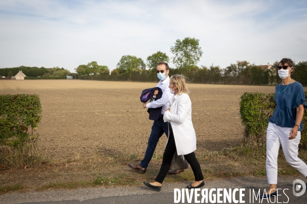 Sebastien Lecornu en campagne pour les senatoriales dans l Eure