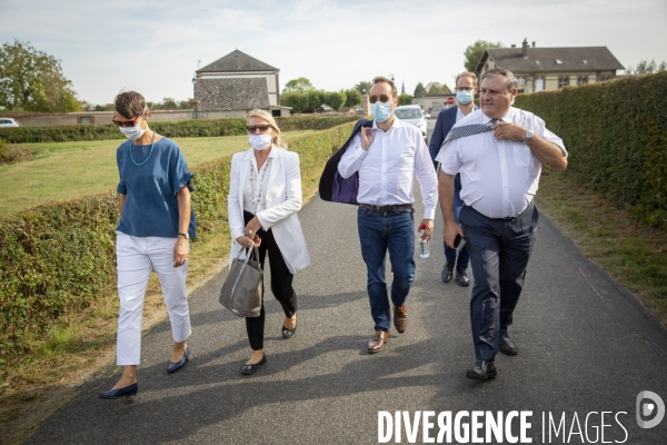 Sebastien Lecornu en campagne pour les senatoriales dans l Eure