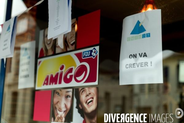 Restaurateur affiche : Laissez nous bosser / Covid-19