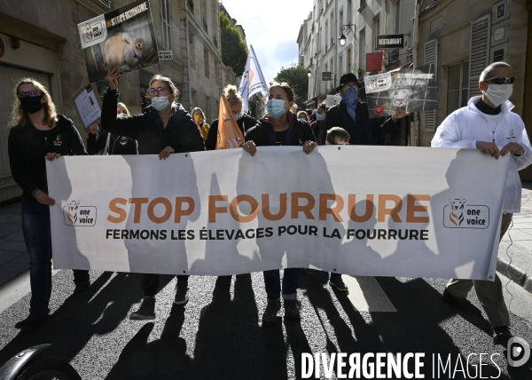 Animaux : Marche Contre La Fourrure 2020. Animals: March Against Fur 2020.