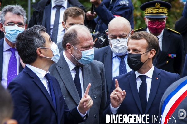 Emmanuel MACRON aux Mureaux, lutte contre les séparatismes.