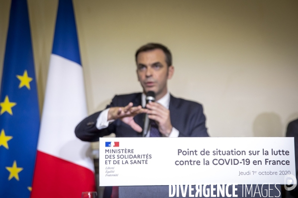 Olivier Véran : point presse sur l épidémie de Covid-19