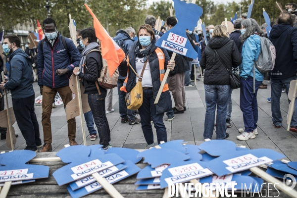 Manifestation des salariés de Nokia