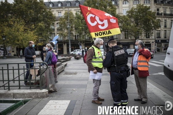 Manifestation des salariés de Nokia