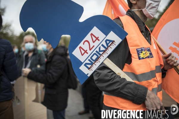 Manifestation des salariés de Nokia