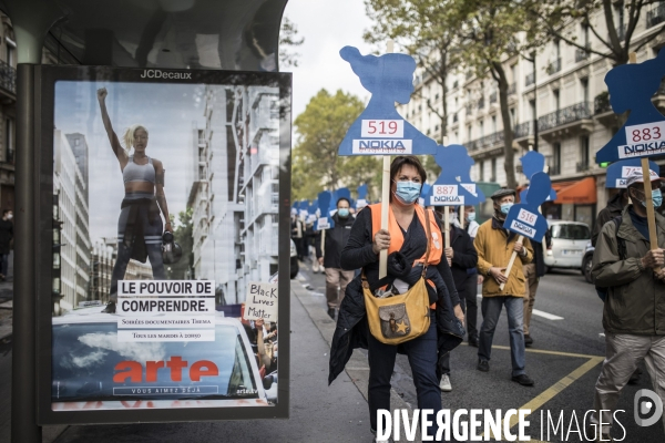 Manifestation des salariés de Nokia