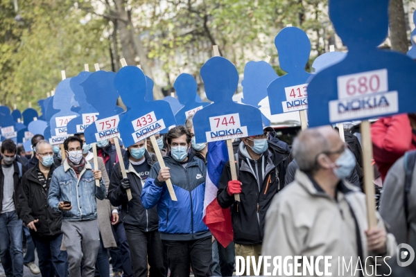 Manifestation des salariés de Nokia