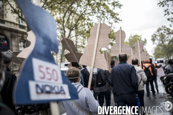 Manifestation des salariés de Nokia