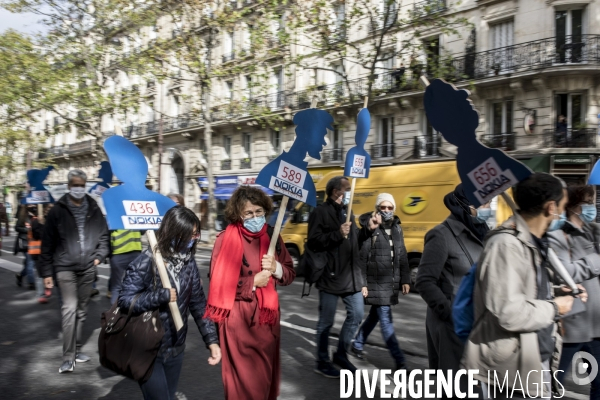 Manifestation des salariés de Nokia