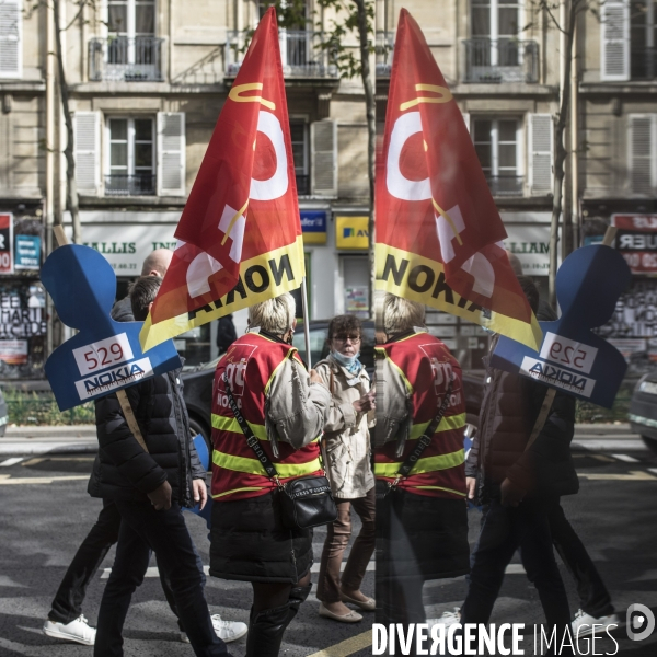 Manifestation des salariés de Nokia