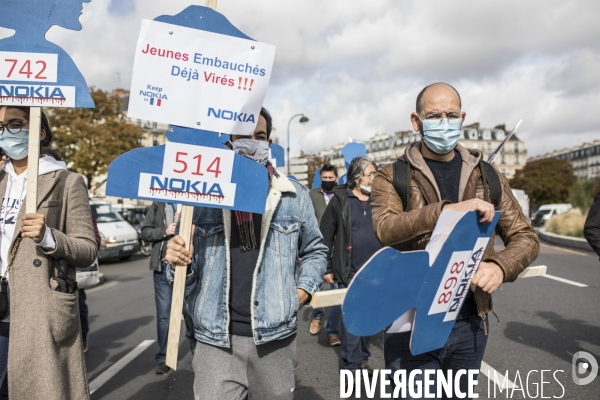 Manifestation des salariés de Nokia