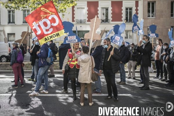 Manifestation des salariés de Nokia