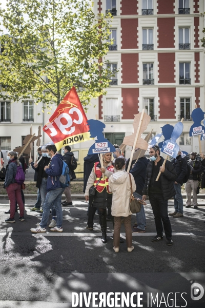 Manifestation des salariés de Nokia