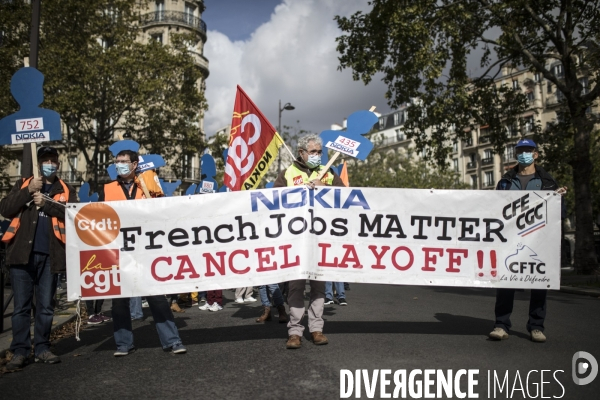 Manifestation des salariés de Nokia