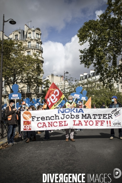 Manifestation des salariés de Nokia