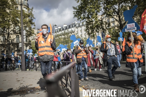 Manifestation des salariés de Nokia