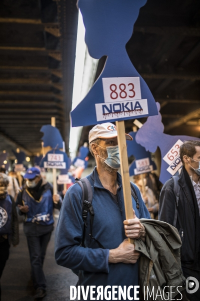 Manifestation des salariés de Nokia