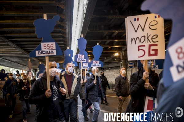 Manifestation des salariés de Nokia