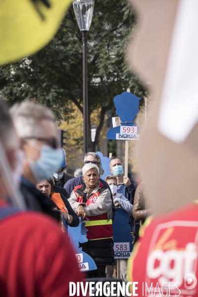 Manifestation des salariés de Nokia