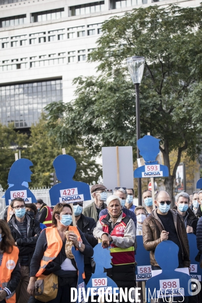 Manifestation des salariés de Nokia