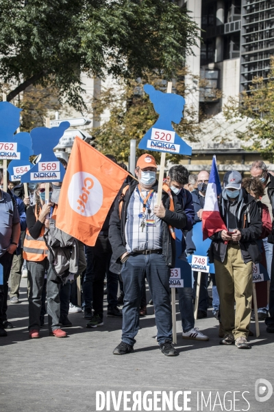 Manifestation des salariés de Nokia