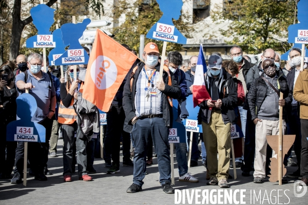 Manifestation des salariés de Nokia