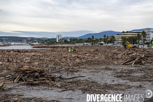 Tempête Alex : la plage de Flots bleus à Saint-Laurent-du-Var est méconnaissable