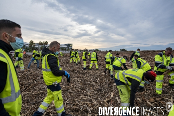 Tempête Alex : la plage de Flots bleus à Saint-Laurent-du-Var est méconnaissable