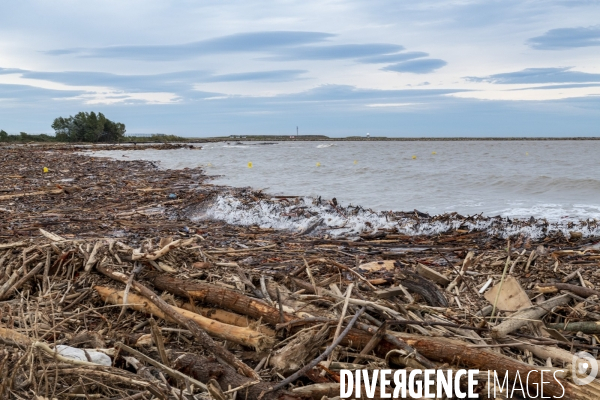 Tempête Alex : la plage de Flots bleus à Saint-Laurent-du-Var est méconnaissable