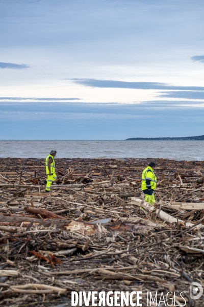 Tempête Alex : la plage de Flots bleus à Saint-Laurent-du-Var est méconnaissable