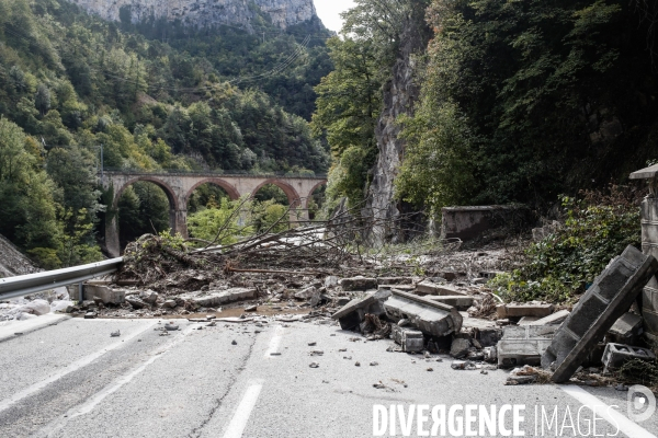 Intempéries dans les Alpes Maritimes